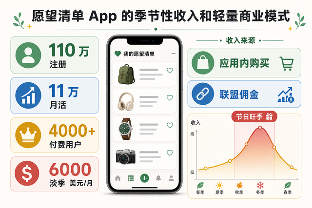 我把一个简单愿望清单 App,做成年入 15 万美元的副业