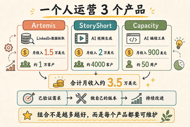 我复制了 3 个成功 App,现在每月收入 3.5 万美元